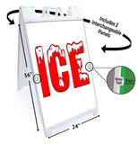 Ice A-Frame Signs, Decals, or Panels