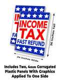 Income Tax Fast Refund A-Frame Signs, Decals, or Panels