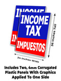 Income Tax Impuestos A-Frame Signs, Decals, or Panels