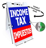 Income Tax Impuestos A-Frame Signs, Decals, or Panels