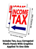 Income Tax A-Frame Signs, Decals, or Panels
