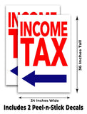 Income Tax A-Frame Signs, Decals, or Panels