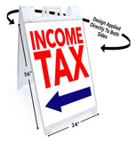 Income Tax A-Frame Signs, Decals, or Panels