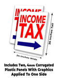 Income Tax A-Frame Signs, Decals, or Panels