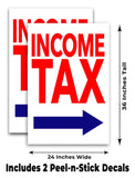 Income Tax A-Frame Signs, Decals, or Panels
