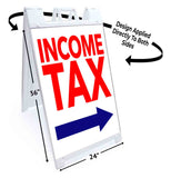 Income Tax A-Frame Signs, Decals, or Panels