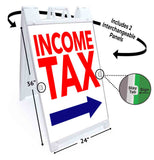 Income Tax A-Frame Signs, Decals, or Panels