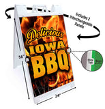 Iowa BBQ A-Frame Signs, Decals, or Panels