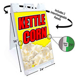 Kettle Corn A-Frame Signs, Decals, or Panels