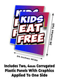 Kids Eat Free A-Frame Signs, Decals, or Panels
