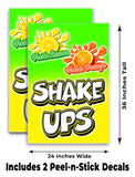 Lemon Orange Shake Ups A-Frame Signs, Decals, or Panels