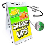 Lemon Orange Shake Ups A-Frame Signs, Decals, or Panels