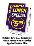 Lunch Special A-Frame Signs, Decals, or Panels