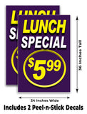 Lunch Special A-Frame Signs, Decals, or Panels