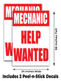 Mechanic Help Wanted A-Frame Signs, Decals, or Panels