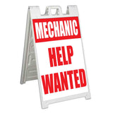 Mechanic Help Wanted A-Frame Signs, Decals, or Panels