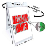 Mechanic Wanted A-Frame Signs, Decals, or Panels