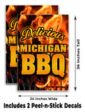 Michigan BBQ A-Frame Signs, Decals, or Panels