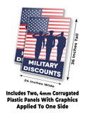 Military Discounts A-Frame Signs, Decals, or Panels