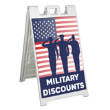 Military Discounts A-Frame Signs, Decals, or Panels