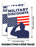 Military Discount A-Frame Signs, Decals, or Panels