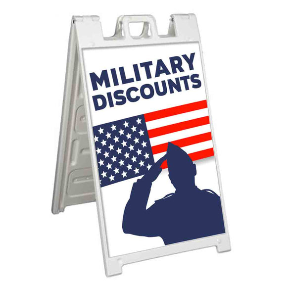 Military Discount A-Frame Signs, Decals, or Panels