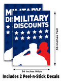 Military Discounts A-Frame Signs, Decals, or Panels