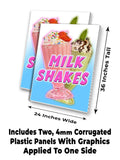 Milk Shakes A-Frame Signs, Decals, or Panels