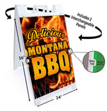 Montana BBQ A-Frame Signs, Decals, or Panels