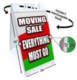 Moving Sale Everything Must Go A-Frame Signs, Decals, or Panels