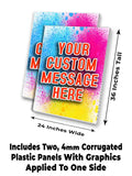 "Complex Custom Design" A-Frame Signs, Decals, or Panels