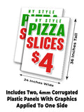 NY Style Pizza $4 A-Frame Signs, Decals, or Panels