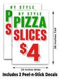 NY Style Pizza $4 A-Frame Signs, Decals, or Panels