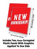New Ownership A-Frame Signs, Decals, or Panels