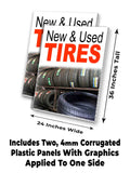 New Used Tires A-Frame Signs, Decals, or Panels