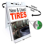 New Used Tires A-Frame Signs, Decals, or Panels
