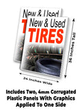 New And Used Tires A-Frame Signs, Decals, or Panels