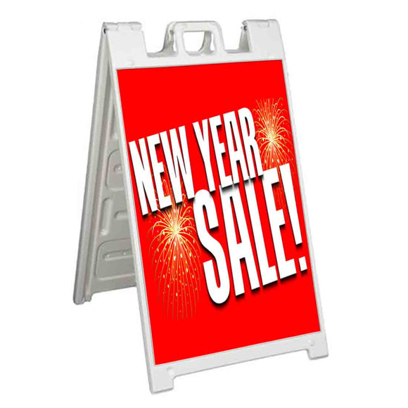 New Year Sale A-Frame Signs, Decals, or Panels