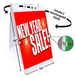 New Year Sale A-Frame Signs, Decals, or Panels