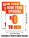 New Year Special $0 To Join A-Frame Signs, Decals, or Panels