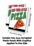 New York Style Pizza A-Frame Signs, Decals, or Panels