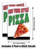 New York Style Pizza A-Frame Signs, Decals, or Panels
