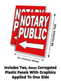 Notary Public A-Frame Signs, Decals, or Panels