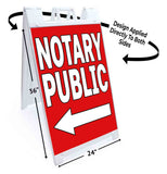 Notary Public A-Frame Signs, Decals, or Panels
