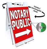 Notary Public A-Frame Signs, Decals, or Panels