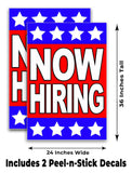 Now Hiring A-Frame Signs, Decals, or Panels