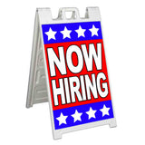 Now Hiring A-Frame Signs, Decals, or Panels