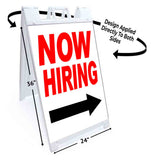 Now Hiring A-Frame Signs, Decals, or Panels