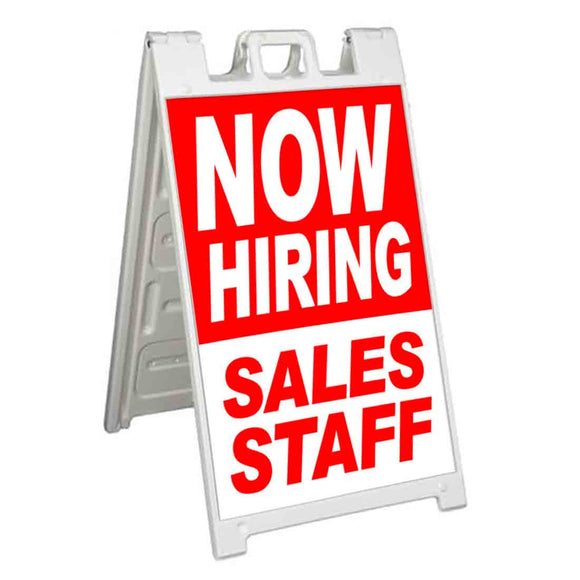 Now Hiring Sales Staff A-Frame Signs, Decals, or Panels