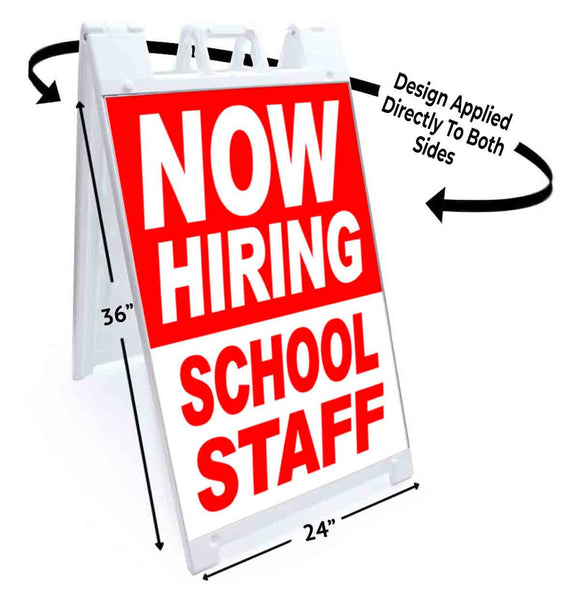Now Hiring School Staff A-Frame Signs, Decals, or Panels